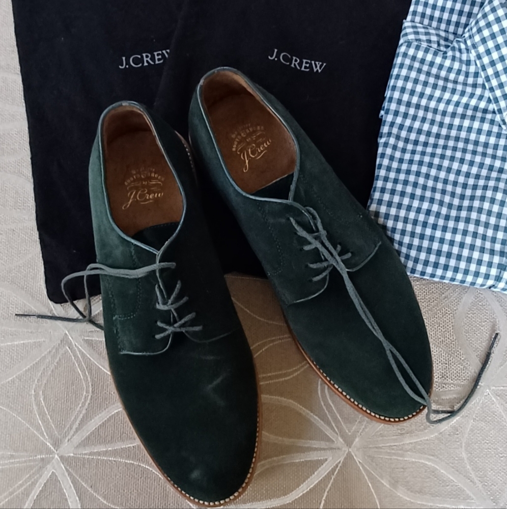 J. Crew Green Suede Shoes!